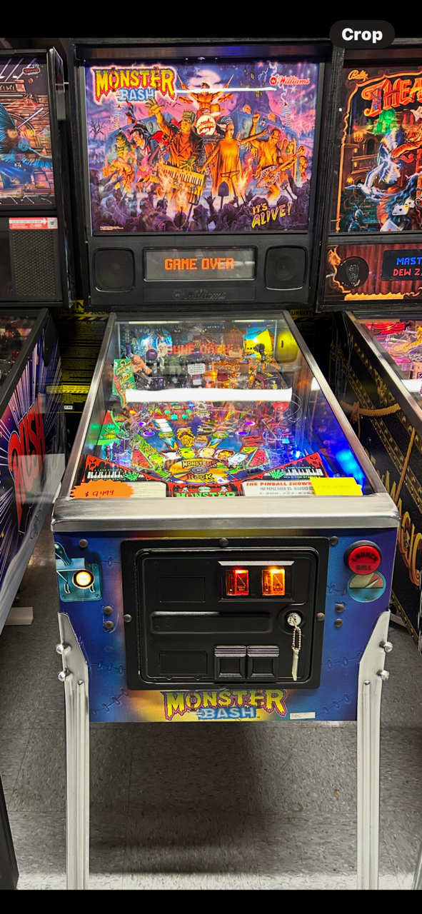 Monster Bash pinball machine for sale